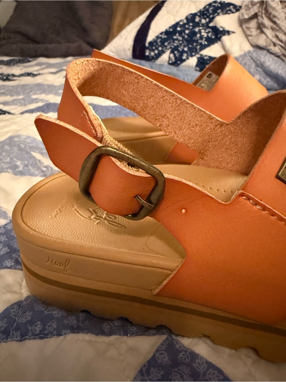 Reef Women's Orange Double-Strap Slingback Sandals - Picture 5 of 5